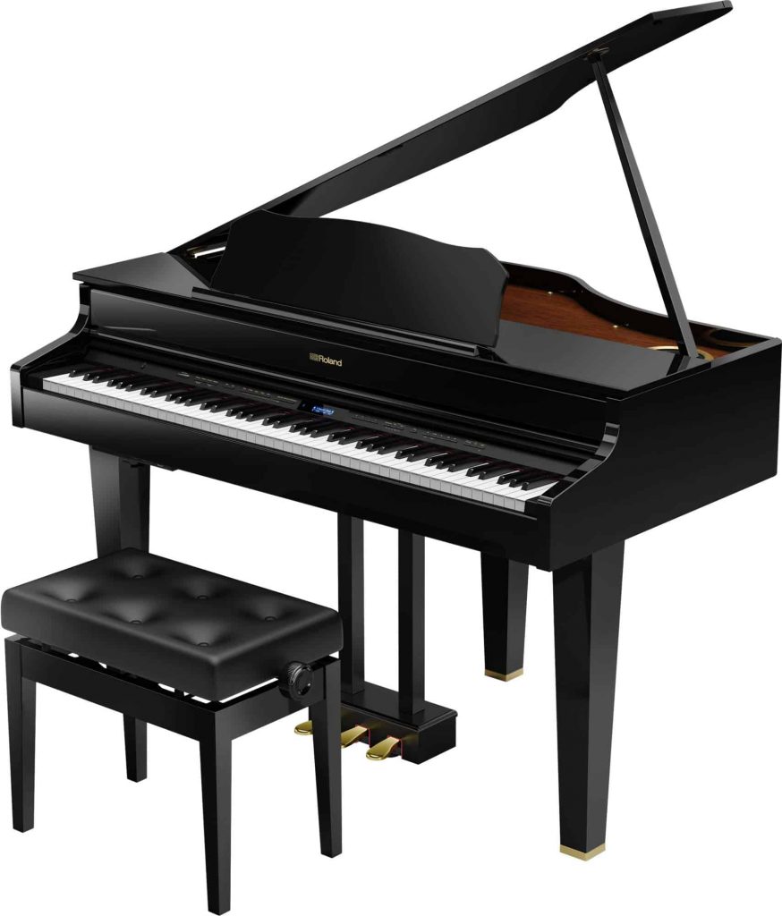 Roland GP-607 PEL Digital Grand Piano with chair