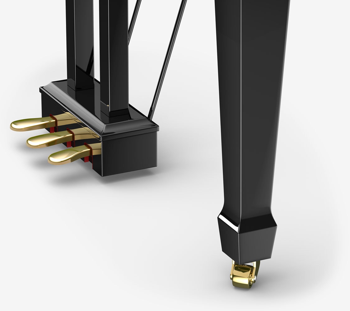 Roland GP-609 Digital Grand Piano wheels_1