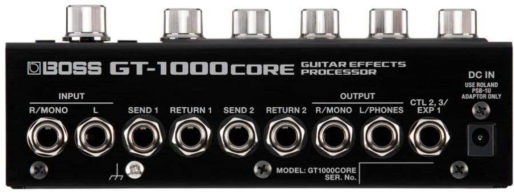 Boss GT-1000CORE Multi-effects Processor inputs