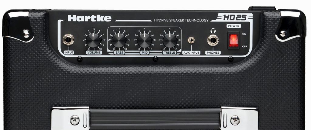 Hartke HD25 Bass Combo Amp top view
