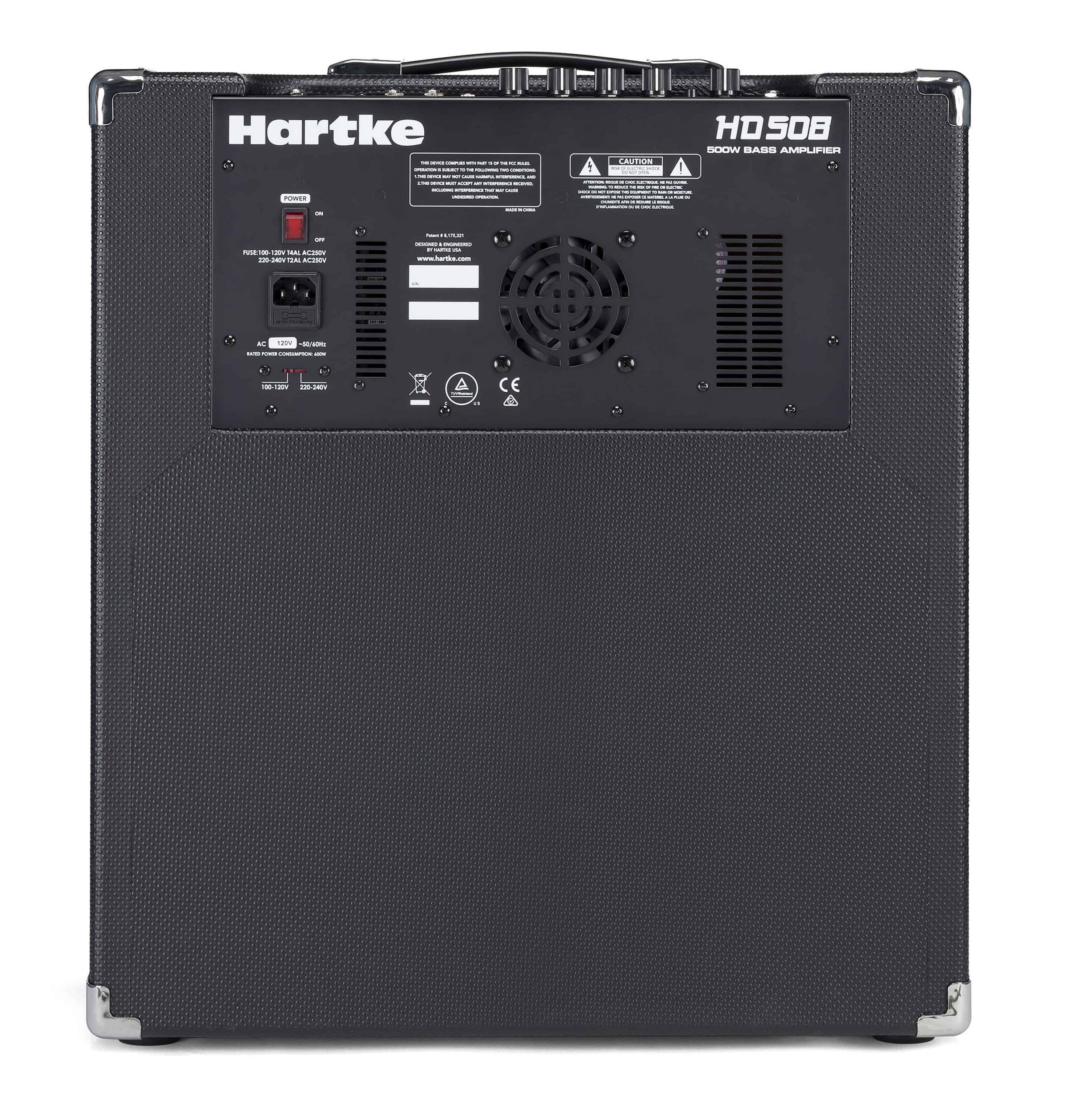 Hartke HD508 Bass Combo Amp back side