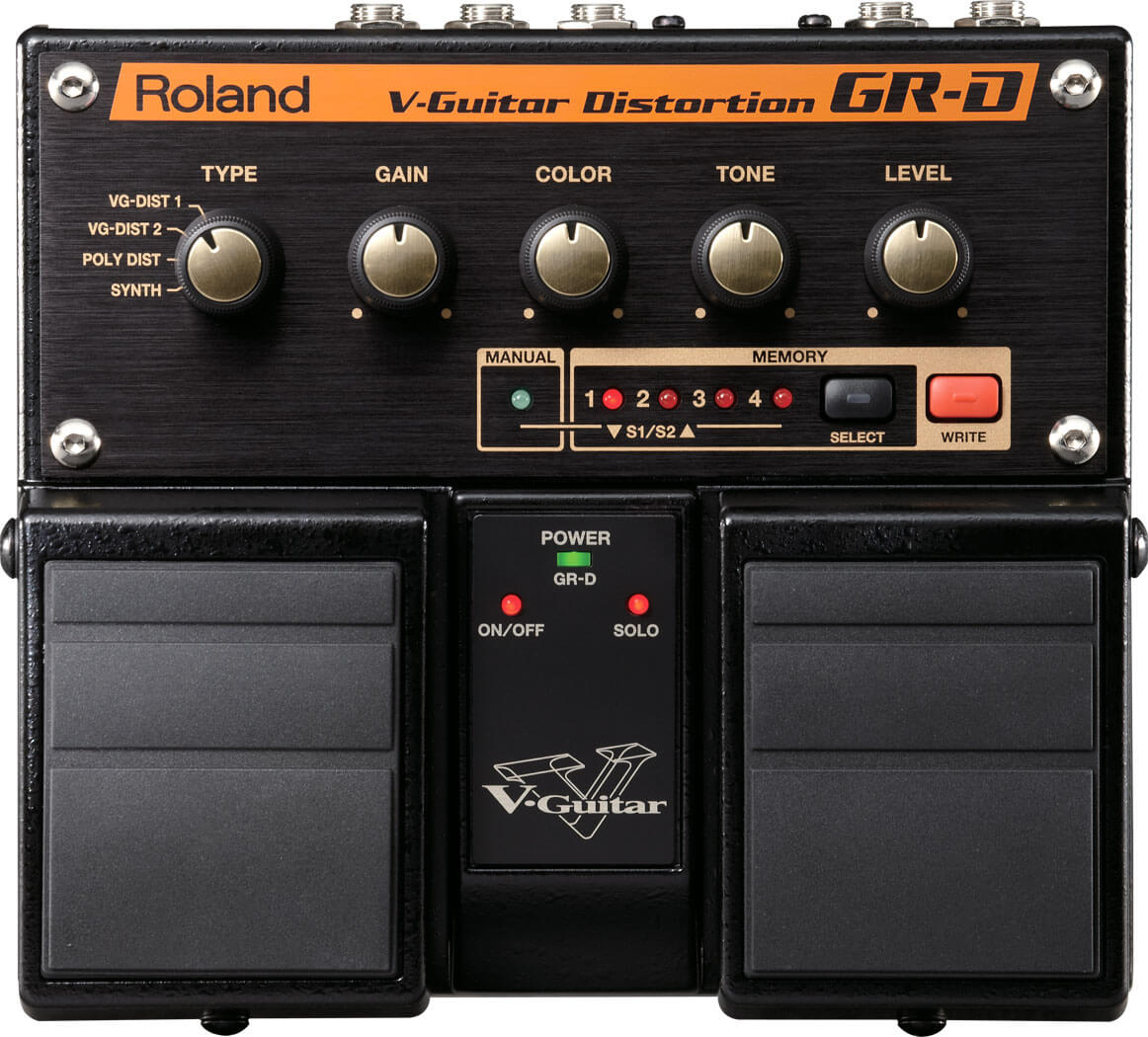 Roland GR-D V-Guitar Distortion Pedal top view