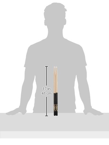 Zildjian 2BND 2b Nylon Tip Dip Drumsticks length